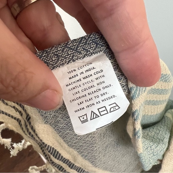 Tribe Alive Boho Stripe Poncho Swim Cover - Picture 12 of 12